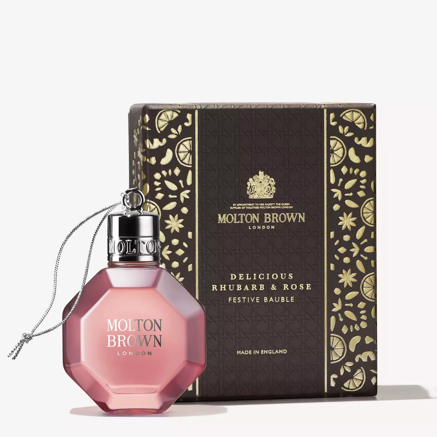 Molton Brown - Delicious Rhubarb & Rose - Duschgel Weihnachtskugel