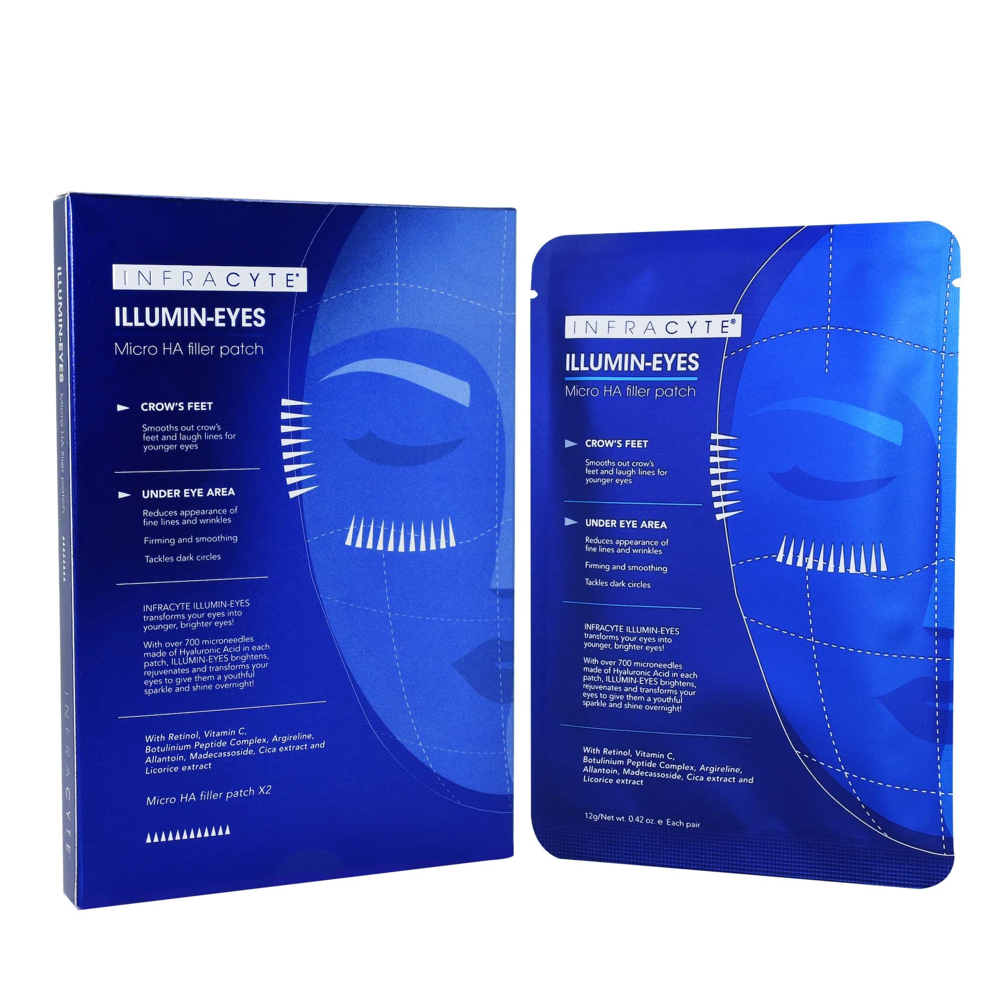 Infracyte - Illumin-Eyes Micro HA Filler Patch - Augenpads Infracyte - Illumin-Eyes Micro HA Filler Patch - Augenpads