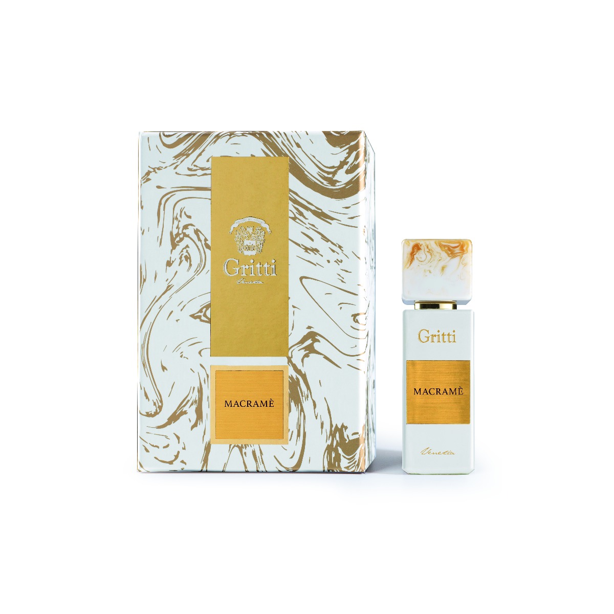 Gritti_macram__flakon_verpackung_8052204136223 Gritti - Macramé - White Kollektion - Eau de Parfum 100 ml