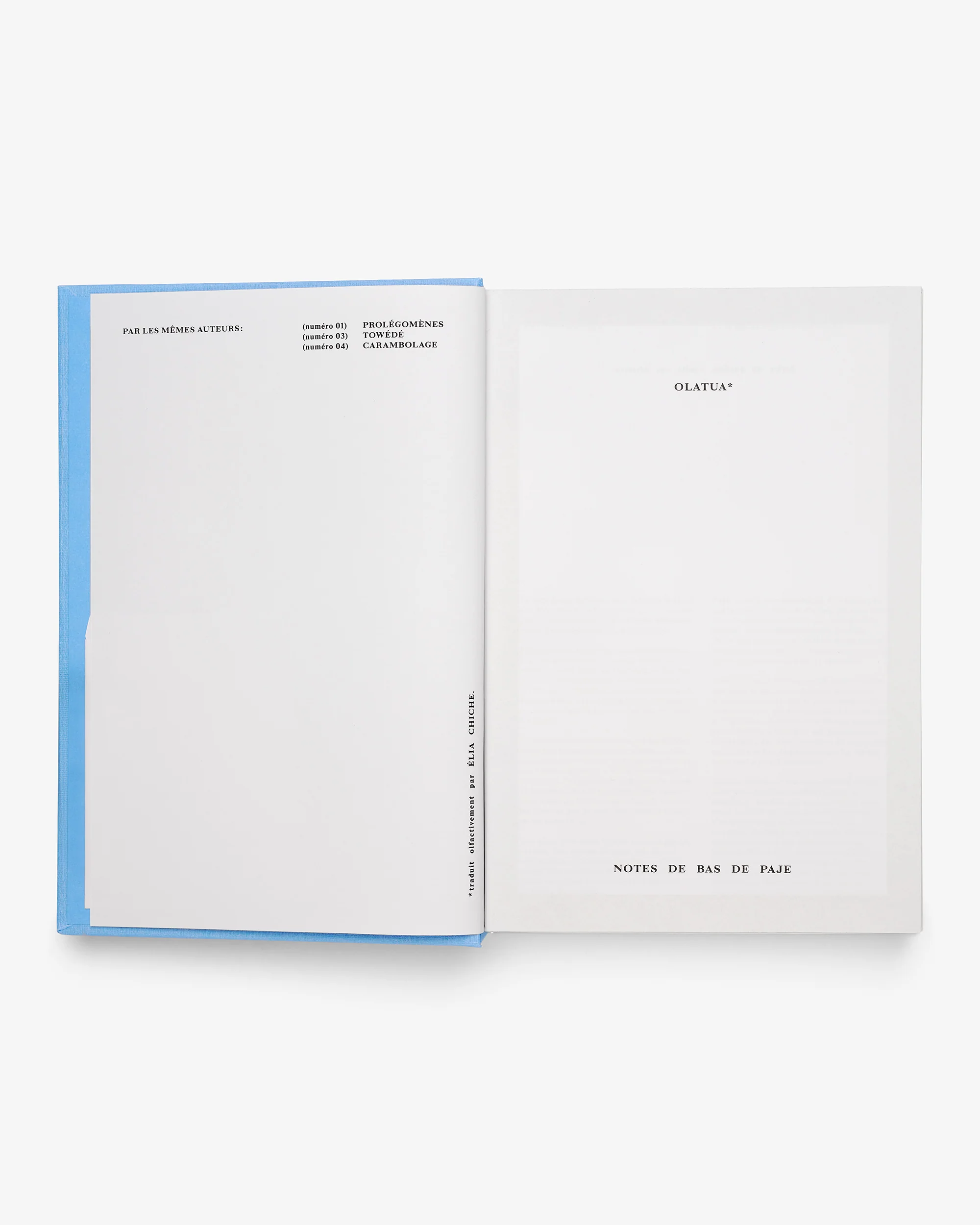 Notes De Bas De Paje - Olatua - Extrait de Parfum