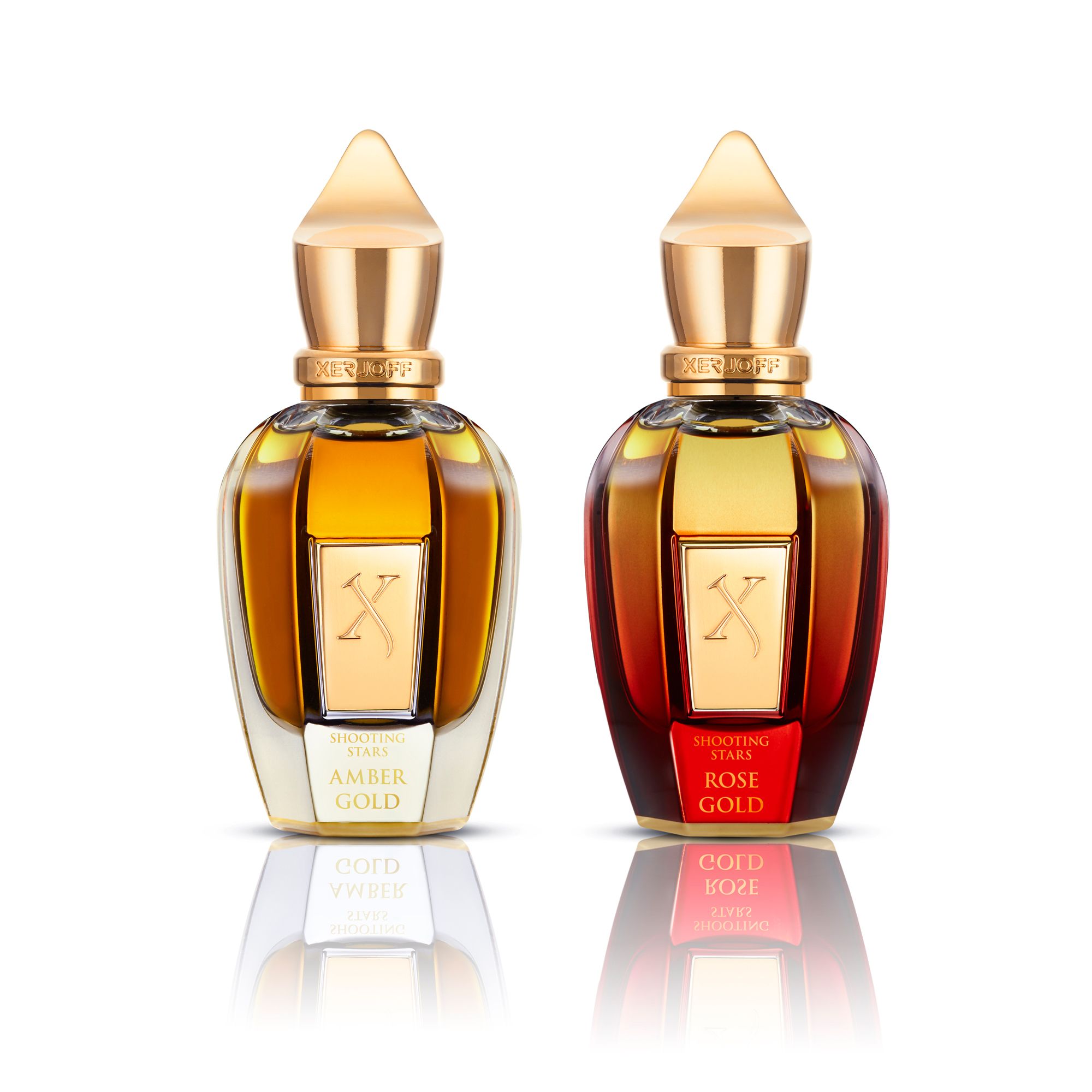 Xerjoff-Set-Amber-Rose_100mlEDP_Flakons_8033488157845 XerJoff - Shooting Stars - Amber Gold und Rose Gold Set - Parfum 2 x 50 ml