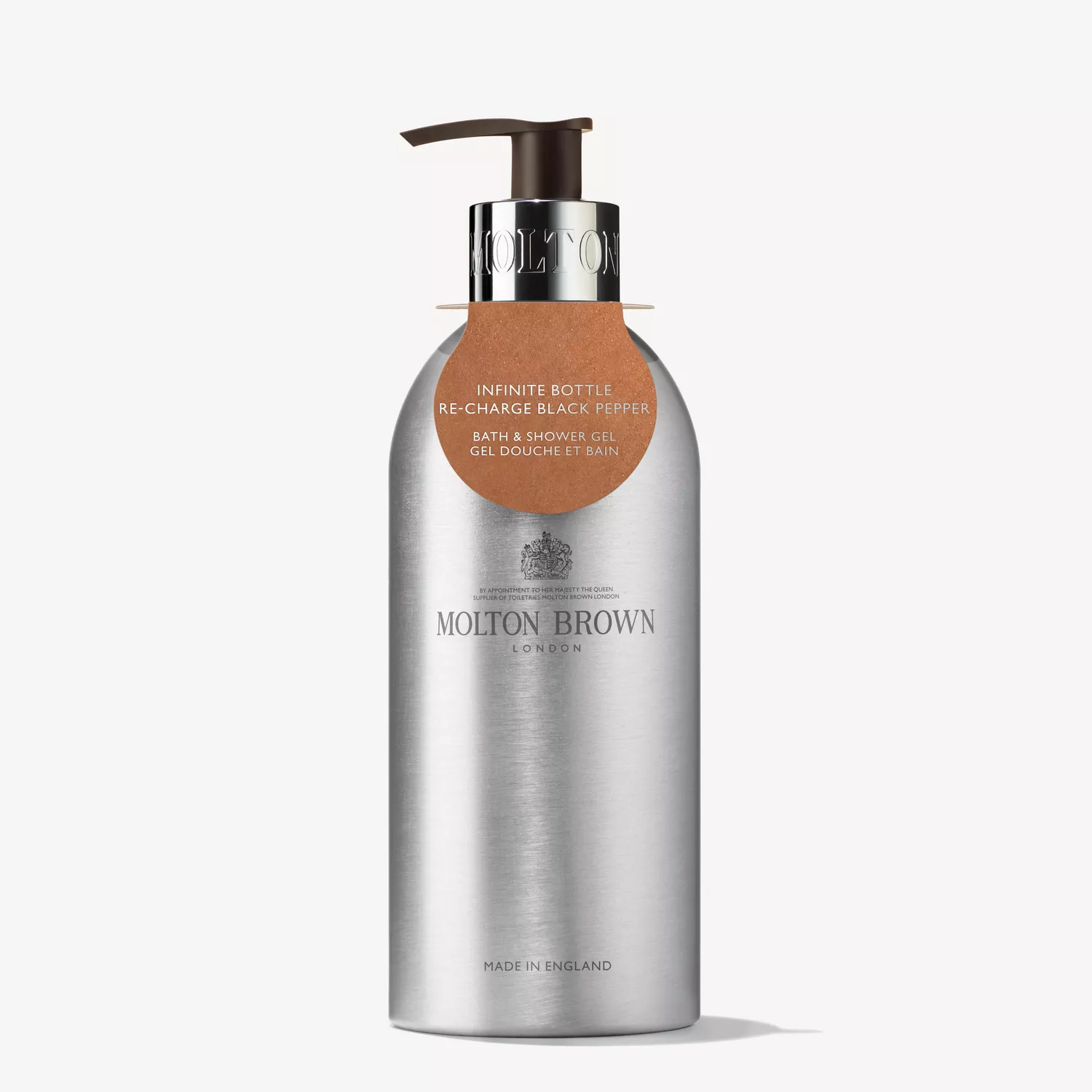Molton Brown - Re-Charge Black Pepper - Bath & Shower Gel Infinite Bottle Molton Brown - Re-Charge Black Pepper - Bath & Shower Gel Infinite Bottle